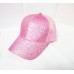 US Glitter Ponytail Baseball Cap Snapback Messy Sequin Shine Hip Hop Caps  eb-15182166